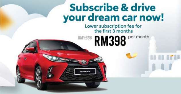 Kinto One Malaysia year-end promo – subscribe to a Toyota Yaris from RM398 per month for first 3 months