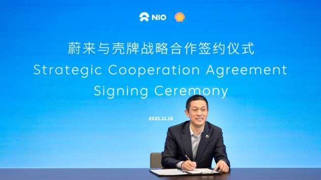 Nio, Shell sign JV for 100 battery swapping stations in China by 2025; European pilot stations from 2022