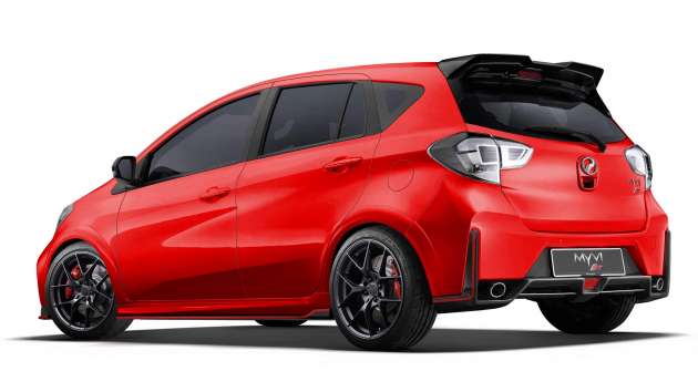 Perodua Myvi GT rendered based on 2022 facelift