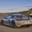 Porsche 718 Cayman GT4 RS revealed with 911 GT3’s 4.0L NA flat-six – 500 PS, 450 Nm; 0-100 km/h in 3.4s