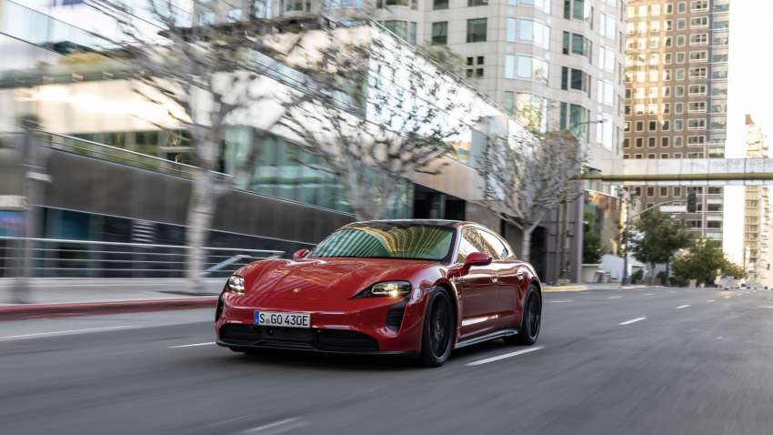 Porsche Taycan GTS debuts in Los Angeles – now with Sport Turismo wagon body; up to 504 km range WLTP 1377620
