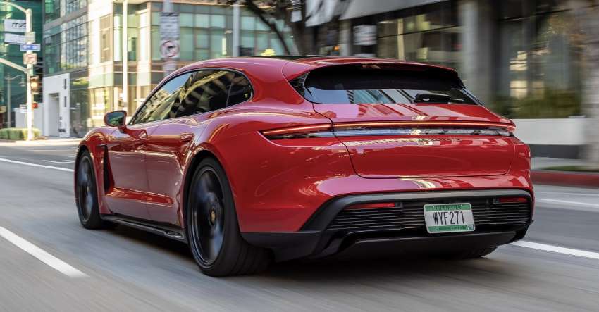 Porsche Taycan GTS debuts in Los Angeles – now with Sport Turismo wagon body; up to 504 km range WLTP 1377625