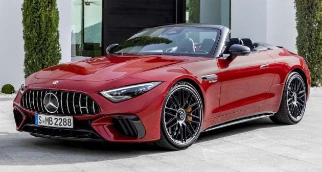 Mercedes-AMG SL R232 2022 diperkenal – sedia kuasa sehingga 585 PS dan 800 Nm tork, PHEV kemudian