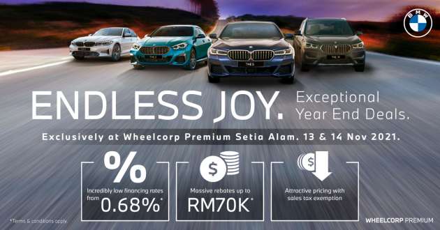 AD: Close out 2021 with Wheelcorp Premium – buy a BMW with interest rates fr 0.68%, MINI fr 0% interest!