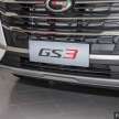 GAC GS3 2023 sah ke Malaysia tahun depan – CKD, 1.5T 177 hp/270 Nm, 7DCT, saingan X50 dan HR-V