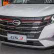 GAC GS3 di Malaysia – 1.5L NA 114 PS/150 Nm, harga RM89k-97k; SUV saingan Perodua Ativa, Proton X50