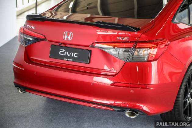 Honda Civic 2022 serba baru dibuka untuk tempahan