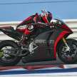 Ducati V21L MotoE prototype e-racing bike on track