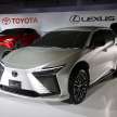 Lexus RZ electric SUV revealed in first official photos, teasers – three more EVs shown, including sports car