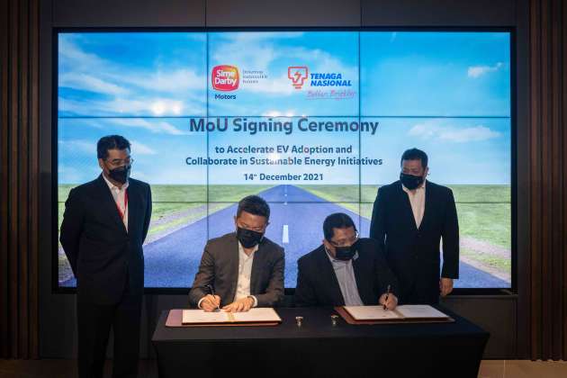 Sime Darby Motors signs MoU with Tenaga Nasional to support accelerated adoption of electric vehicles
