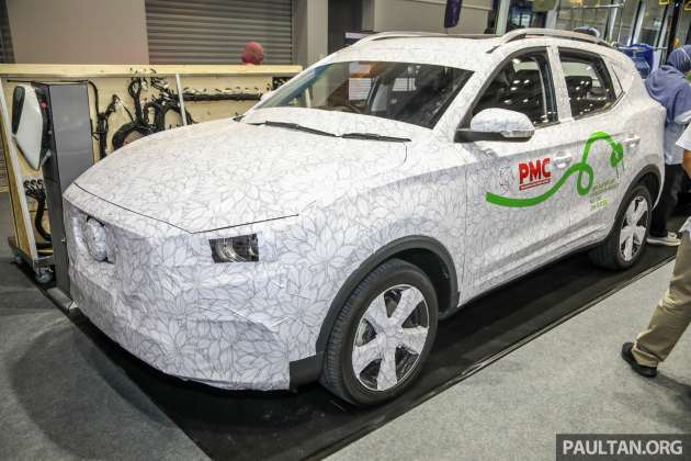 MG ZS EV SUV put on display by PMC during TPB2030