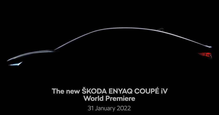 Skoda Enyaq Coupé iV teased ahead of Jan 31 debut 1393180
