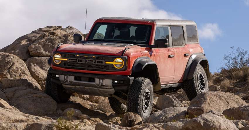 2022 Ford Bronco Raptor debuts with a 3.0 litre twin-turbo EcoBoost V6 and off-road-focused upgrades 1408843
