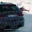 G81 BMW M3 Touring gets teased drifting in the snow