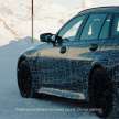 G81 BMW M3 Touring gets teased drifting in the snow