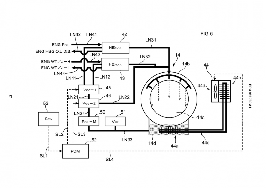 Mazda rotary hybrid powertrain seen in patent filing 1402945