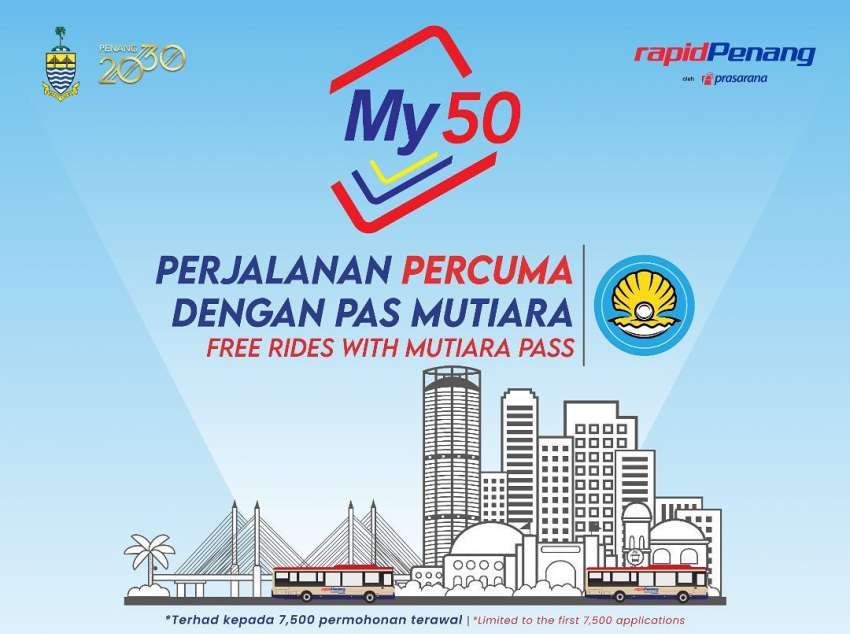 Pas Mutiara My50 – free Penang bus rides for 2022 1399865