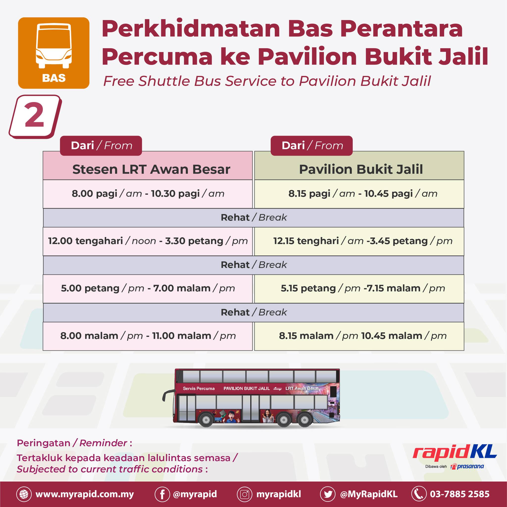 Pavilion Bukit Jalil Free Bus 2