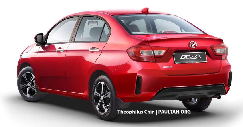 Next-generation Perodua Bezza – more balanced sedan rendered based on the Honda Amaze facelift Image #1410451