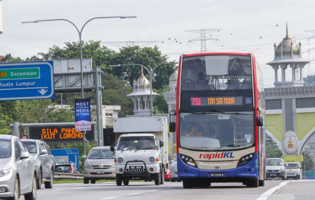 Free Rapid KL express bus from LRT Pasar Seni and KLCC out of the city – weekdays, evening rush hours