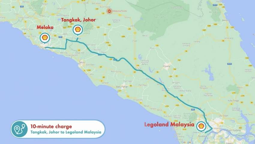 Shell Recharge EV DCFC network kicks off in Malaysia – first station on NSE in Tangkak, five more to follow 1404086