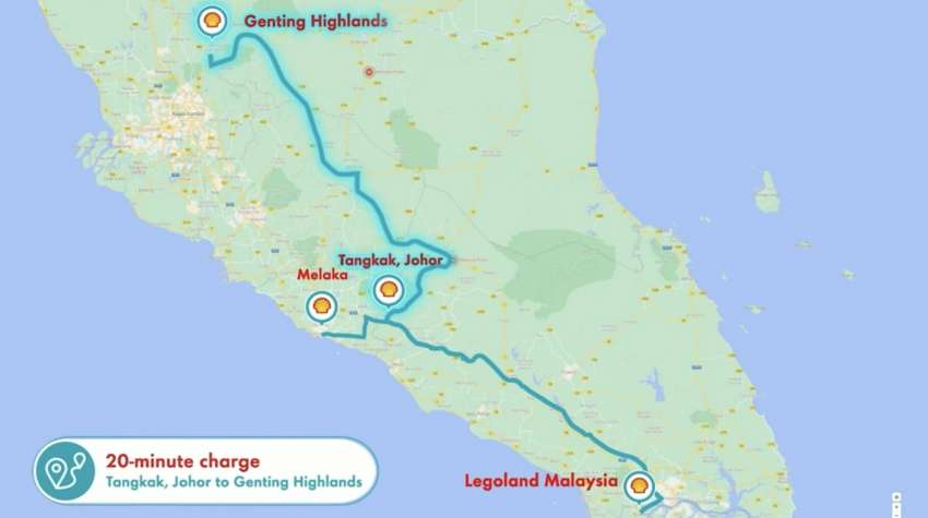 Shell Recharge EV DCFC network kicks off in Malaysia – first station on NSE in Tangkak, five more to follow 1404081
