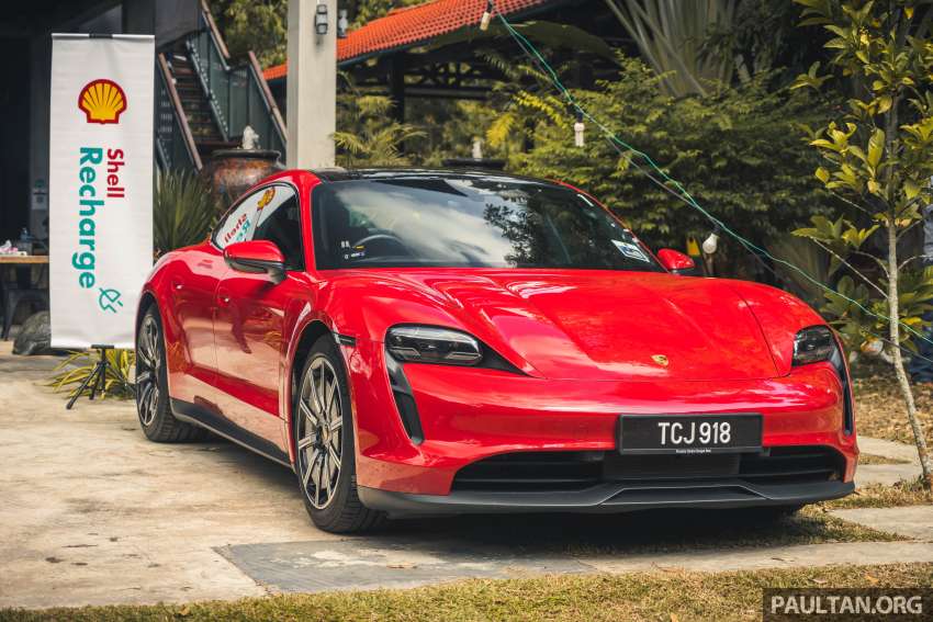 Shell Recharge EV fast charging tested in Malaysia – 180 kW of DC power in a Porsche Taycan in Tangkak! 1408654