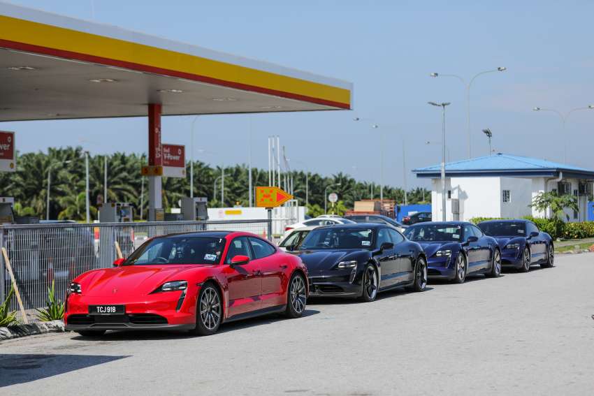 Shell Recharge EV fast charging tested in Malaysia – 180 kW of DC power in a Porsche Taycan in Tangkak! 1409368