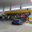 Shell Recharge EV fast charging tested in Malaysia – 180 kW of DC power in a Porsche Taycan in Tangkak!
