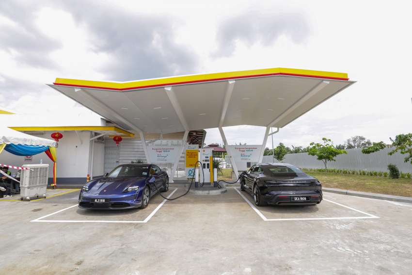Shell Recharge EV fast charging tested in Malaysia – 180 kW of DC power in a Porsche Taycan in Tangkak! 1409401