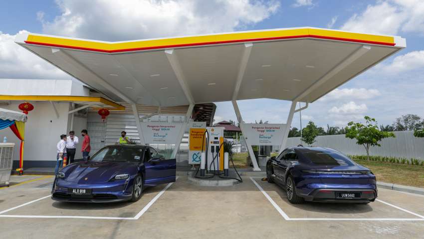 Shell Recharge EV fast charging tested in Malaysia – 180 kW of DC power in a Porsche Taycan in Tangkak! 1409409