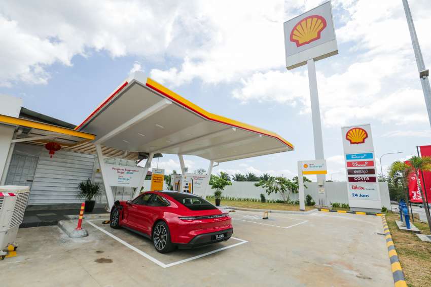 Shell Recharge EV fast charging tested in Malaysia – 180 kW of DC power in a Porsche Taycan in Tangkak! 1409449