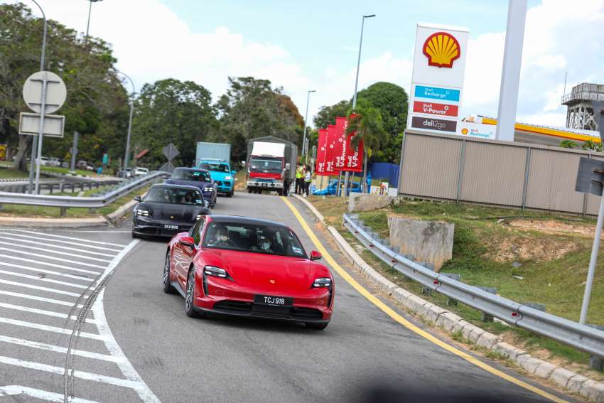 Shell Recharge EV fast charging tested in Malaysia – 180 kW of DC power in a Porsche Taycan in Tangkak! 1409460