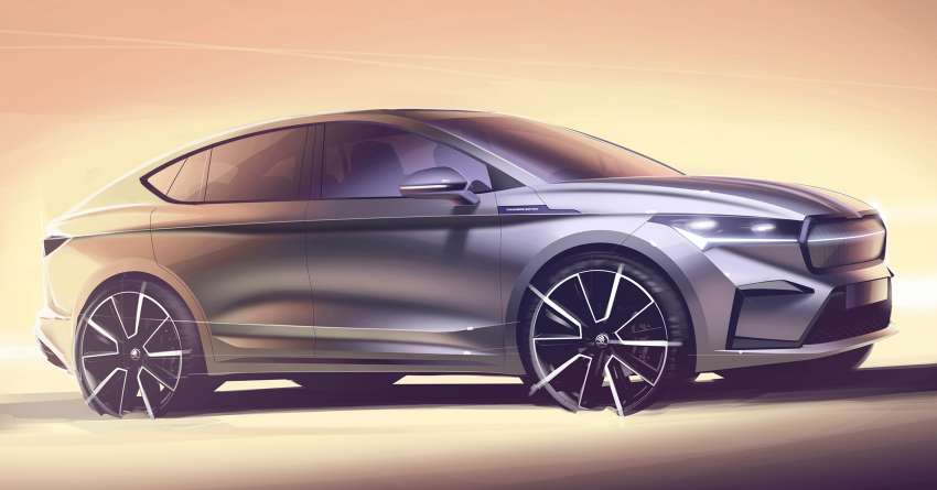 Skoda Enyaq Coupe iV teased in fresh new sketches 1403210