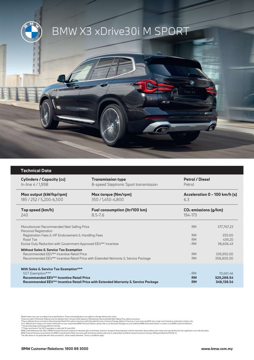 2022 G01 BMW X3 facelift launched in Malaysia – CKD; sDrive20i from RM289k and xDrive30i from RM329k 1416958