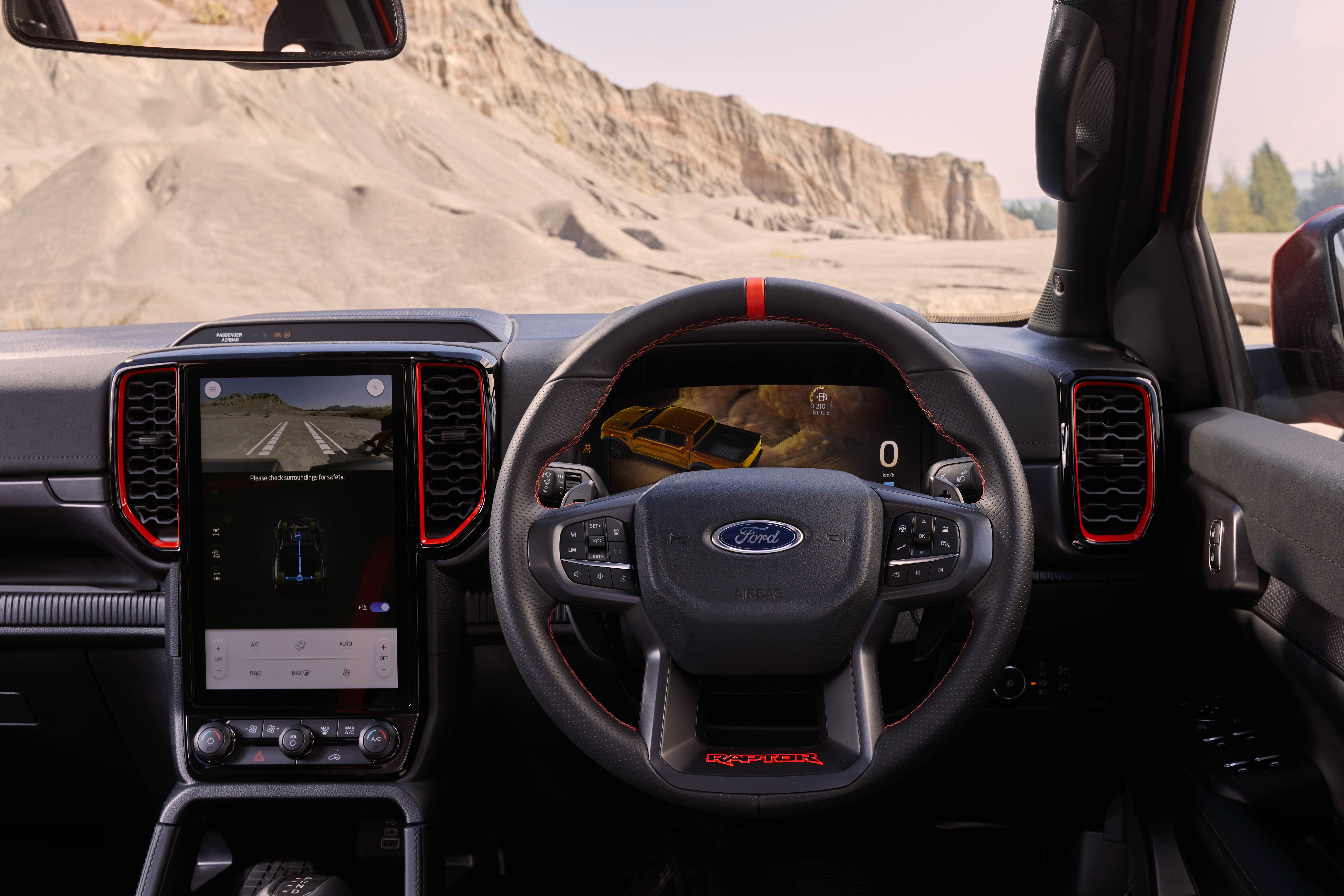 2022 Ford Ranger Raptor debuts_interior