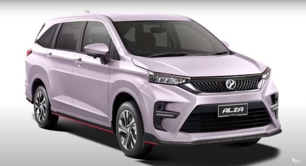 2022 Perodua Alza rendered once again, with elements from FB Honda Civic and W213 Mercedes E-Class