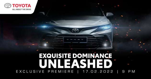 2022 Toyota Camry facelift to be launched at 9pm tonight – will we finally get the Dynamic Force engine?