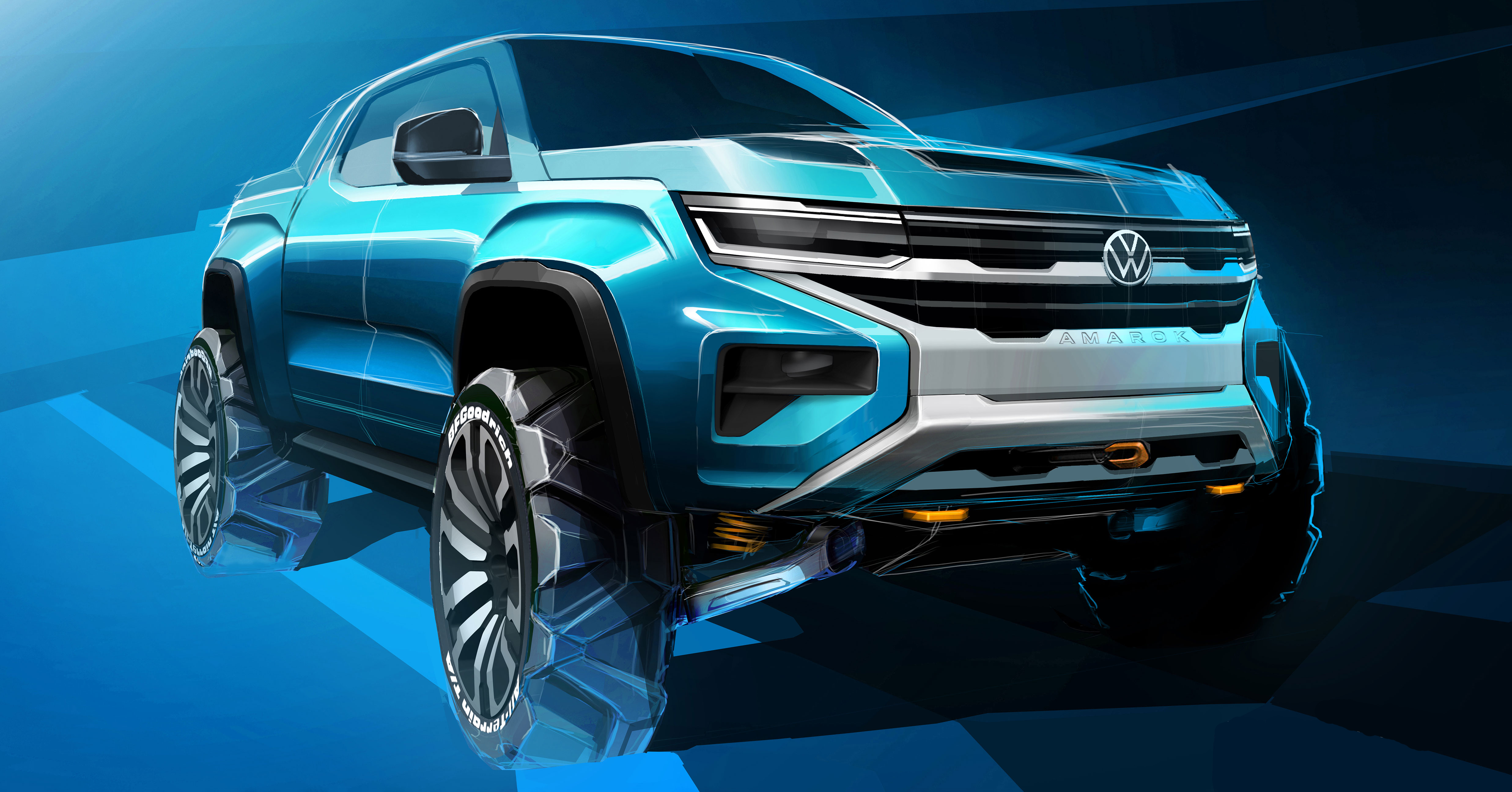 2023 Volkswagen Amarok Near-Production Sketches (4)