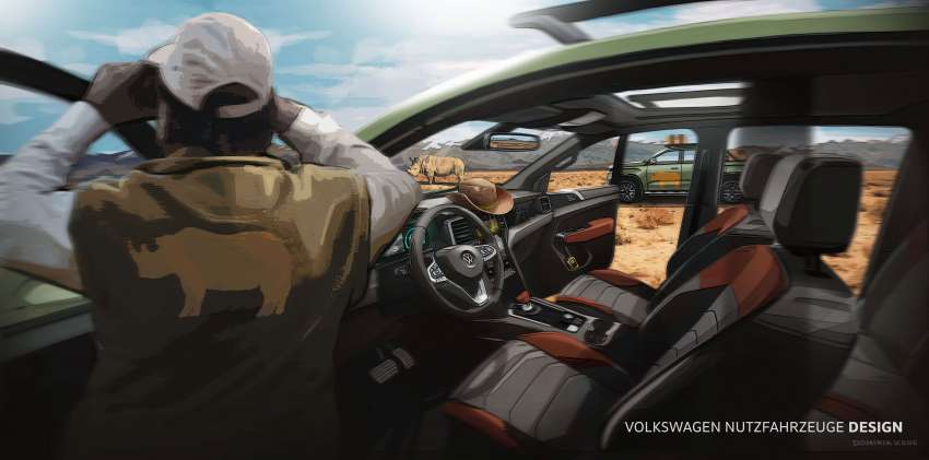 2023 Volkswagen Amarok – near-production sketches 1417872