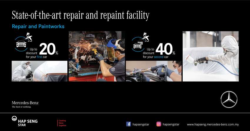 Hap Seng state-of-the-art body repair & repaint facility – specialises in Mercedes-Benz and all vehicle makes! 1413346