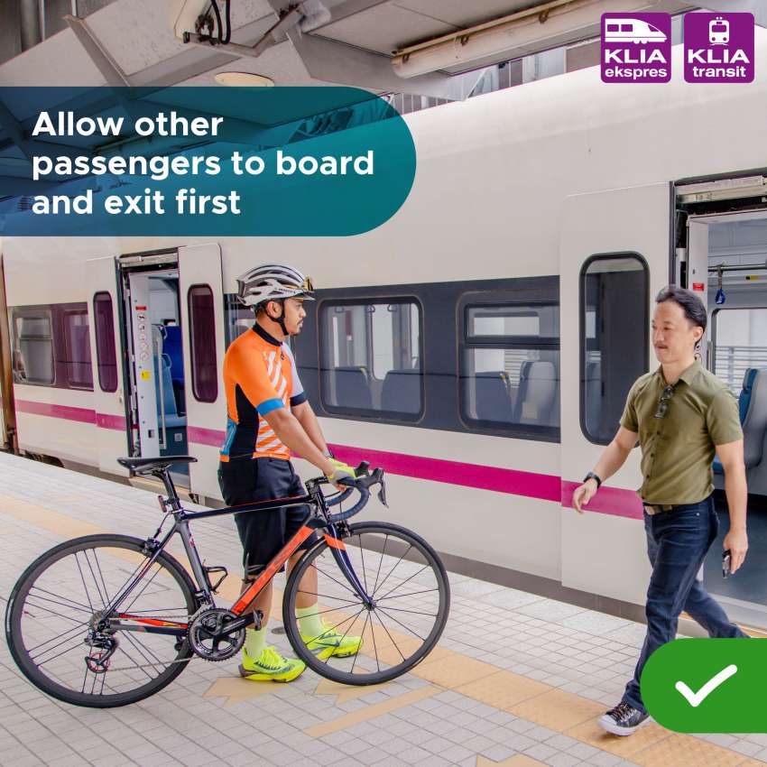 KLIA Ekspres benarkan penumpang bawa basikal naik tren pada hujung minggu, cuti umum secara percuma 1417899
