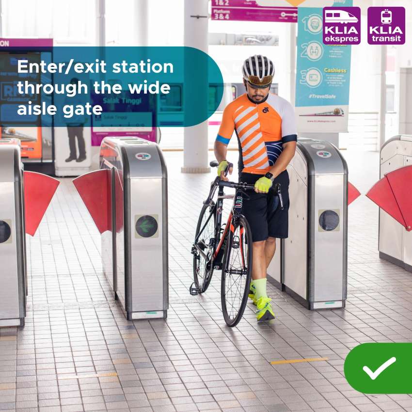 KLIA Ekspres benarkan penumpang bawa basikal naik tren pada hujung minggu, cuti umum secara percuma 1417900