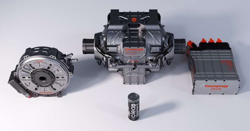Koenigsegg shows off its 340 PS Quark electric motor and 680 PS Terrier EV drive unit with David inverter 1411918