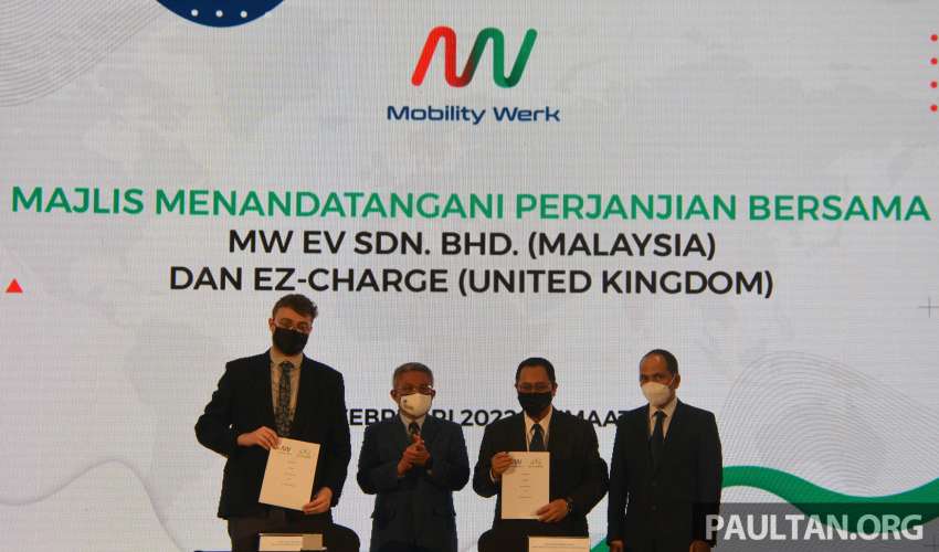 Malaysia’s Mobility Werk signs agreement with UK’s EZ-Charge, aims to produce EV chargers locally 1414124