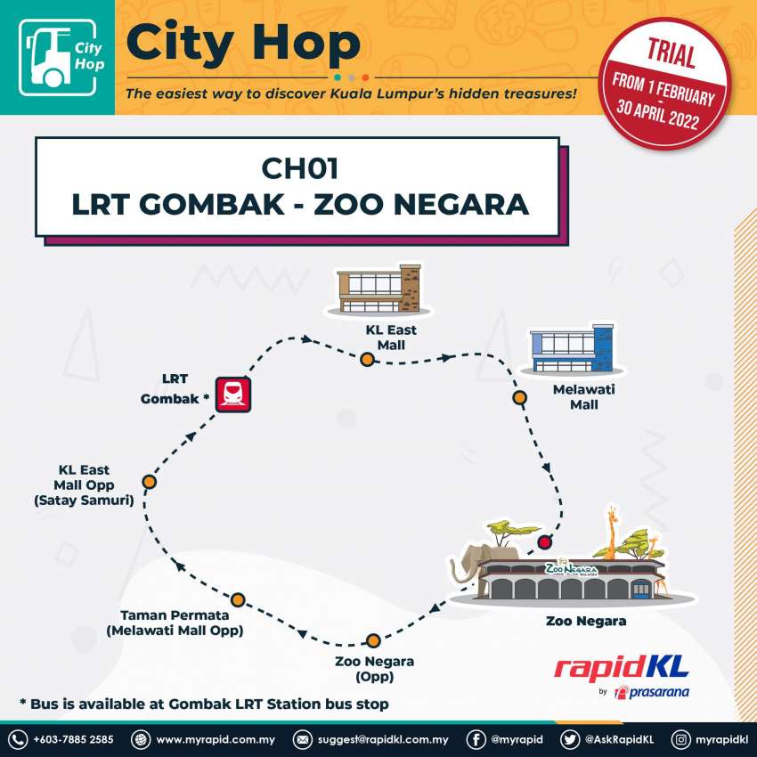 Rapid KL City Hop – 2 trial bus routes, RM1 promo fare 1417451