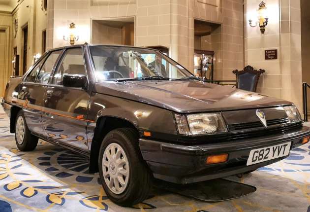 Concours-winning 1989 Proton Saga now on display at the Royal Automobile Club’s Rotunda in London
