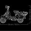 Vespa 125 in Lego, 1:1 scale Lego replica coming soon