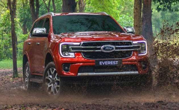 Ford Everest 2023 diperkenal dalam tiga versi, empat enjin termasuk V6 3.0L diesel turbo, 7-tempat duduk