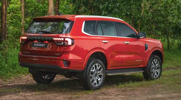 2022 Ford Everest debuts in Thailand – 2.0 Turbo Sport 4×2 6AT and Titanium+ 4×4 10AT, RM183k to RM232k